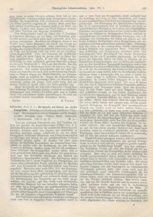 197-199 [Rezension] Schlatter, Adolf, Die Sprache und Heimat des vierten Evangelisten