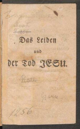 Das Leiden und der Tod Jesu