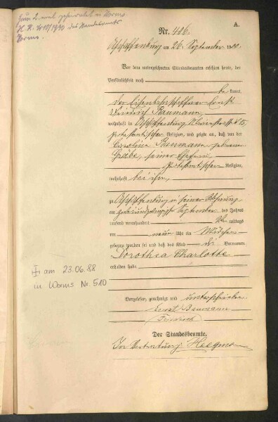 Standesamtsbuch der Stadt Aschaffenburg: Geburten 365/1900 - 184/1901