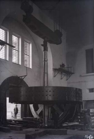 Bau Kraftwerksanlage Staustufe Kachlet/Donau