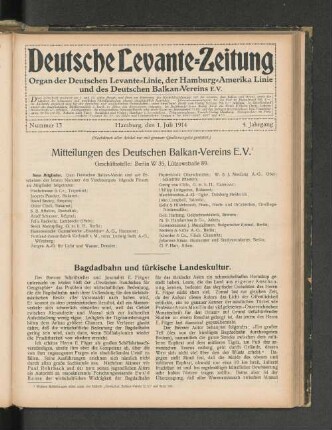 Bagdadbahn und türkische Leitkultur.