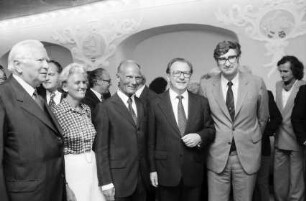 Freiburg: Rathaus, Späth, Böhme, Oberbürgermeister Keidel, Frau Keidel, Lugger, Graf