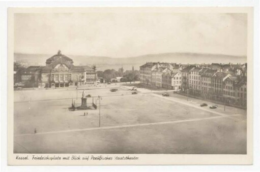 Kassel. Friedrichsplatz mit Blick auf Preußisches Staatstheater