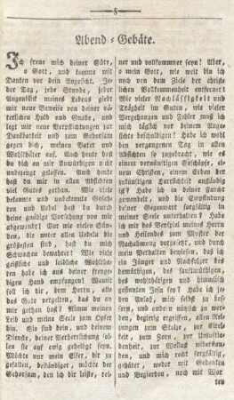 Abend-Gebäte.