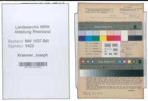 Entnazifizierung Joseph Kraemer , geb. 15.03.1906 (Steuerberater)
