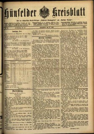 Ausgabe vom Samstag, den 19. Juli 1913.