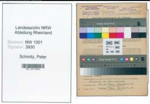 Entnazifizierung Peter Schmitz, geb. 19.11.1881 (Wiegemeister)