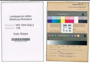 Entnazifizierung Robert Grab , geb. 01.02.1893 (Steuersekretaer)