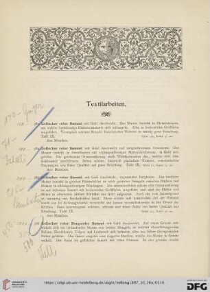 Textilarbeiten (Nr. 383-466)