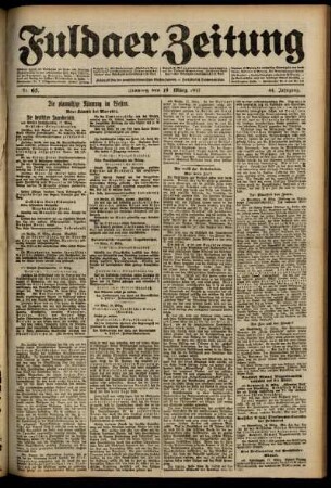 Ausgabe vom Montag, den 19. März 1917.