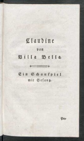 Claudine von Villa Bella