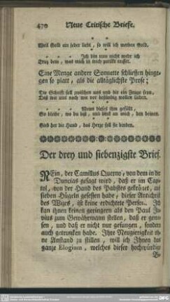 Der drey und siebenzigste Brief