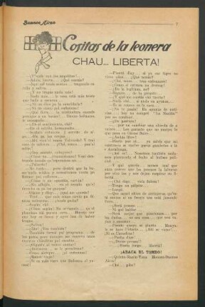 Cositas de la leonera : Chau... liberta!
