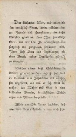 Blüthen, dem blühenden Alter gewidmet