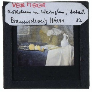 Vermeer, Mädchen mit Weinglas