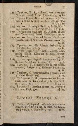 75-82, Livres Français.-Pieçes de Theatre.