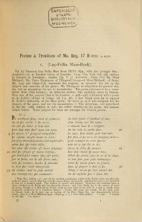 Library of early English writers : Ed by C. Horstman, 2