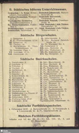 Städtische Bezirksschulen