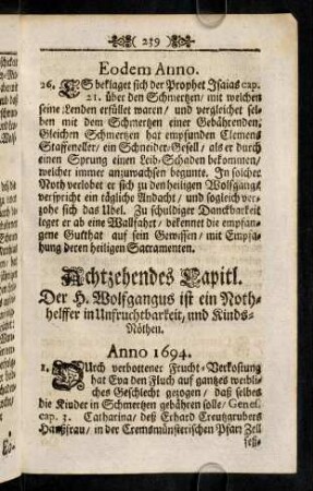 239-243, Achtzehendes Capitl