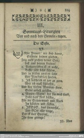 III. Sonntags-Liturgien