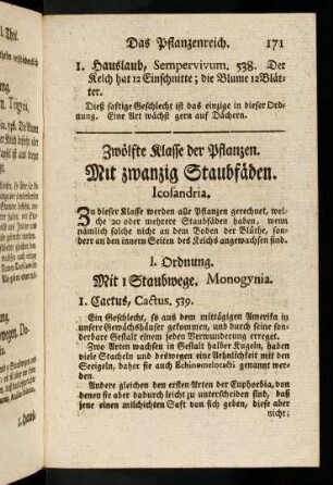 171-177, Mit zwanzig Staubfäden