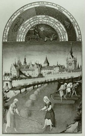 Monatsbild Juni, Gebr. Limburg, A. 15. Jh.