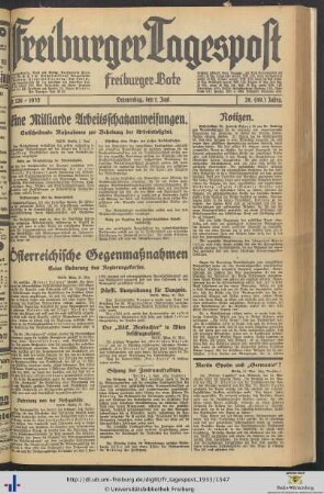Nr. 126-149 (Juni 1933)