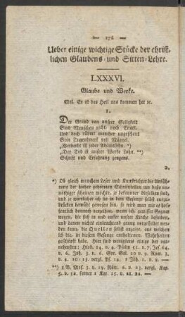 Ueber einige wichtige Stücke der christlichen Glaubens- und Sitten-Lehre.