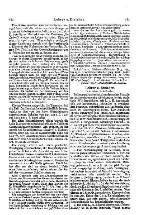 Lehrer u. Erzieher