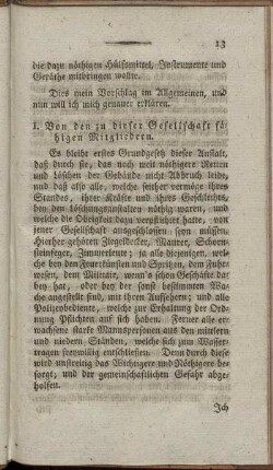I. Von den zu dieser Gesellschaft fähigen Mitgliedern