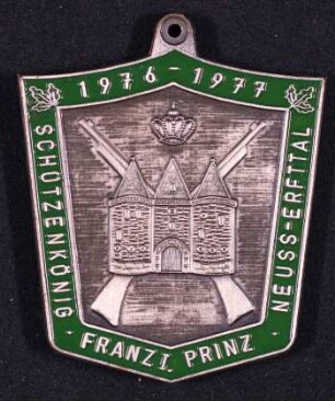 Orden Schützenkönig Neuss-Erfttal 1976/77 Franz Prinz