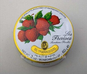 Dose "La Vosgienne Les Fraises Bonbons Fruits"