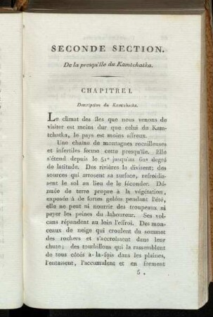 Seconde section