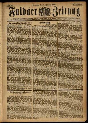 Ausgabe vom Sonntag, den 05. Februar 1893.