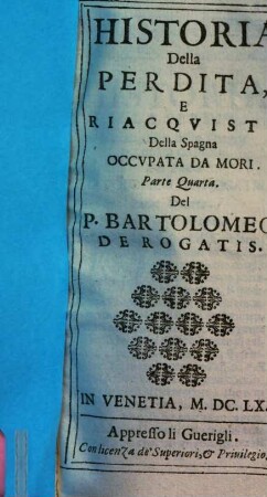 Historia della Perdita e Reacquisito della Spagna occupata da Mori, 4