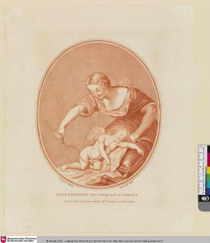 Diane derobant le Carquois a l'Amour