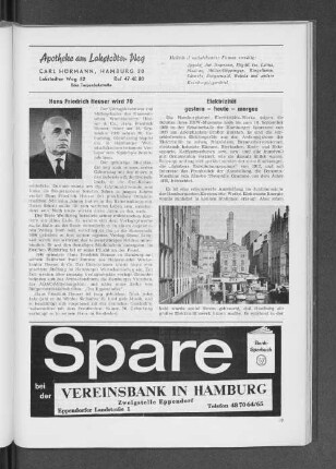 Hans Friedrich Heuser wird 70