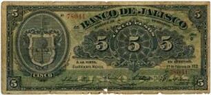 Geldschein, 5 Pesos, 1.2.1910