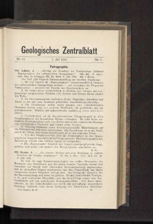 1. Juli 1918. No. 7.