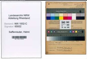 Entnazifizierung Helmi Saffenreuter, geb. 18.05.1920 (Kauffrau)