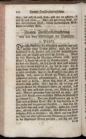 Zweyte Zwischenbetrachtung von den drey Gattungen der Menschen