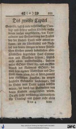 Das zwölfte Capitel.