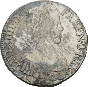 Écu des Königs Ludwig XIV. von Frankreich, 1653