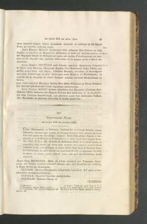XV. Chronologia Vetus Ab Anno 816 Ad Annum 1263.