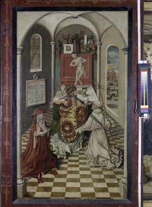 Sippenaltar — Altar in geschlossenem Zustand — Gregoriusmesse