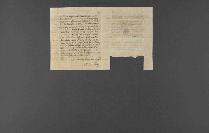 Empfehlungsschreiben des Fürsten August von Anhalt-Plötzkau an Herzog Eberhard III. von Württemberg für den Kammerpagen Wilhelm Cantz.