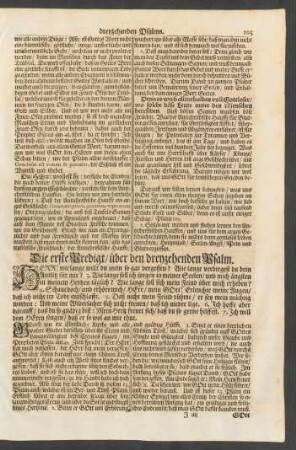 ... über den dreyzehenden Psalm