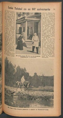 León Tolstoi en su 80. aniversario