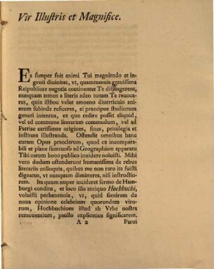 De loco Hochbuchi a conditu Hamburgi non dimovendo dissertatio subitaria Michaelis Richey
