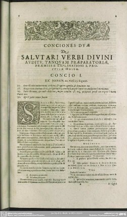 Conciones Duae De Salutari Verbi Divini Auditu, Tanquam Praeparatoriae, Praemissae Explanationi S. Prophetae Hoseae